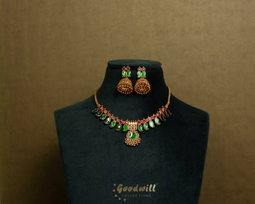 TRADITIONAL PALAKKA DESIGN NACKLACE SET 7