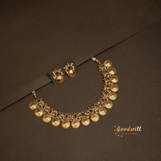 TRADITIONAL NECKLACE SET DESIGN KALA SET 2