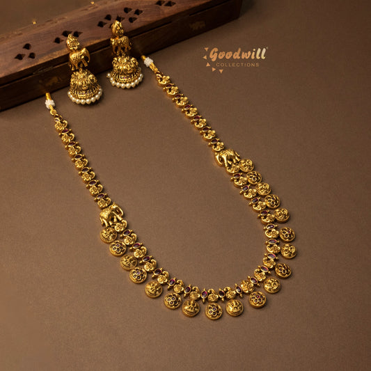 TRADITIONAL ELEGANT LONG NECKLACE SET