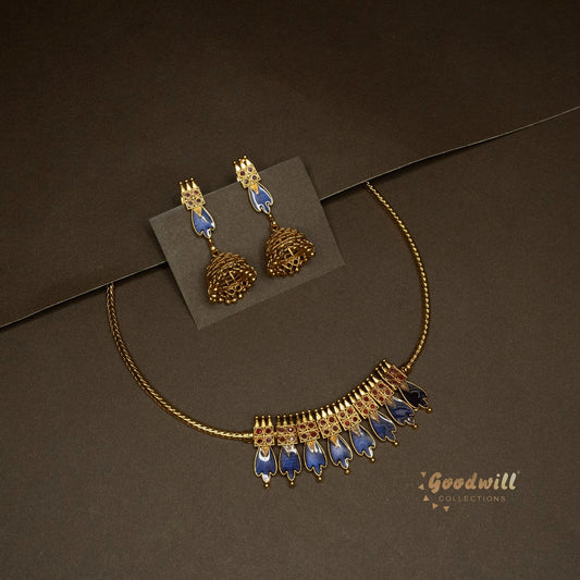 TRADITIONAL PALAKKA DESIGN NACKLACE SET 1