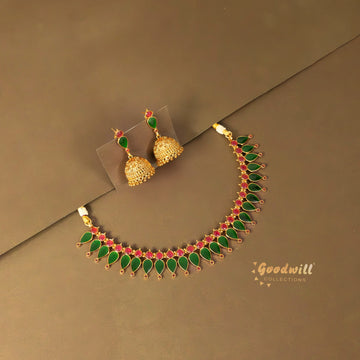 TRADITIONAL PALAKKA DESIGN NACKLACE SET 3