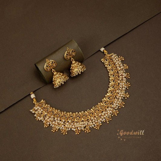 TRADITIONAL CROWDED WORK NECKLACE SET