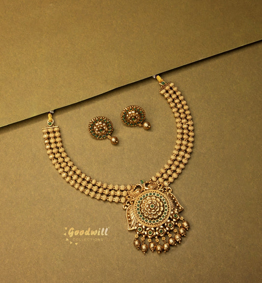 TRADITIONAL PENDANT DROP NECKLACE SET