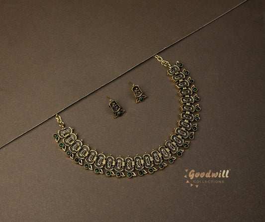 MEHENDI SINGLE LAYER NECKLACE SET