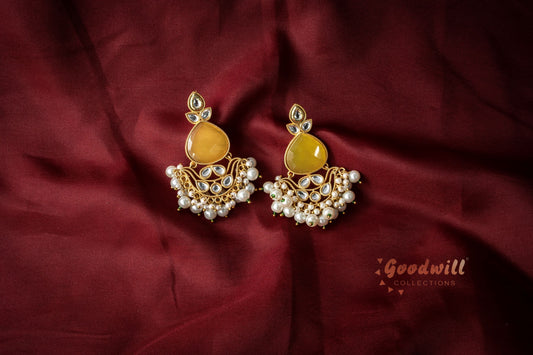 SITHARA PEARL HANGING EARRINGS CLR PNDING