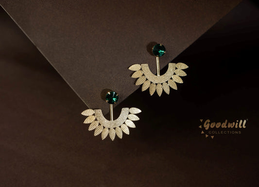 SUN FLOWER DROPLET EARRINGS CLR PNDING