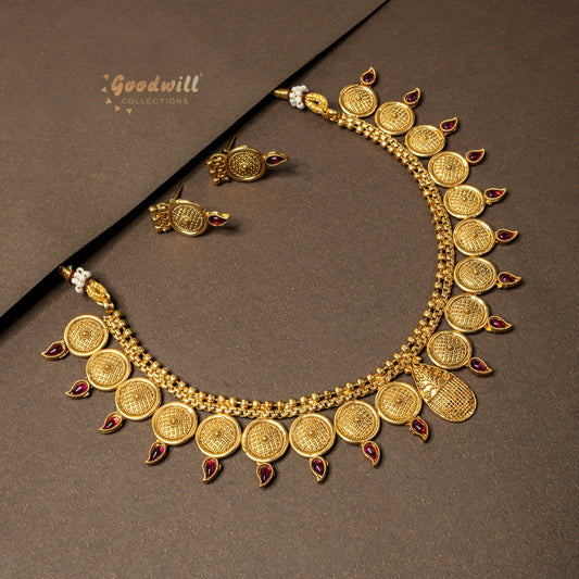 GOLD KASHI MANGA NECKLACE SET