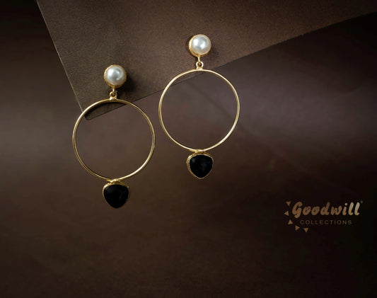 CIRCLE DROP STATEMENT EARRINGS CLRRR